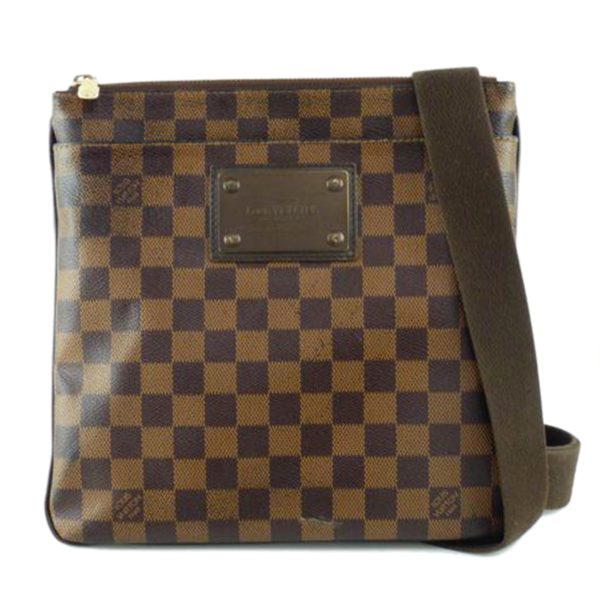 94916 1 Louis Vuitton Pochette Plat Brooklyn Bag Damier Ebene