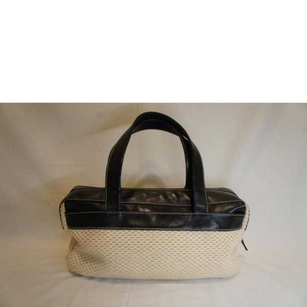 94926 2 Chanel Braided Boston Tote Bag Black