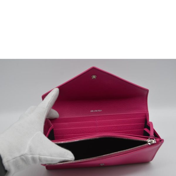 94957 5 Balenciaga Paper Long Wallet Pink