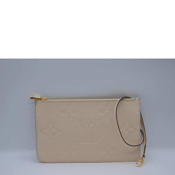 94971 6 Louis Vuitton Neverfull MM Monogram Empreinte Tote Cream