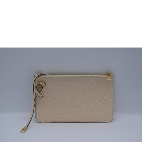 94971 7 Louis Vuitton Neverfull MM Monogram Empreinte Tote Cream