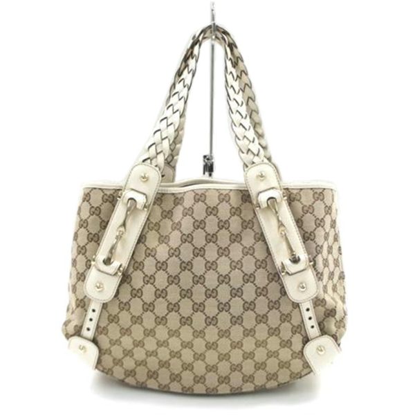 95002 1 Gucci GG Canvas Shoulder Bag Black