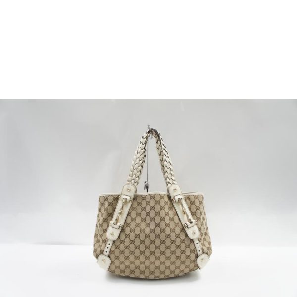 95002 2 Gucci GG Canvas Shoulder Bag Black