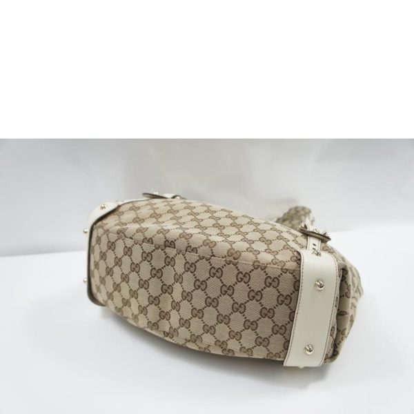 95002 3 Gucci GG Canvas Shoulder Bag Black