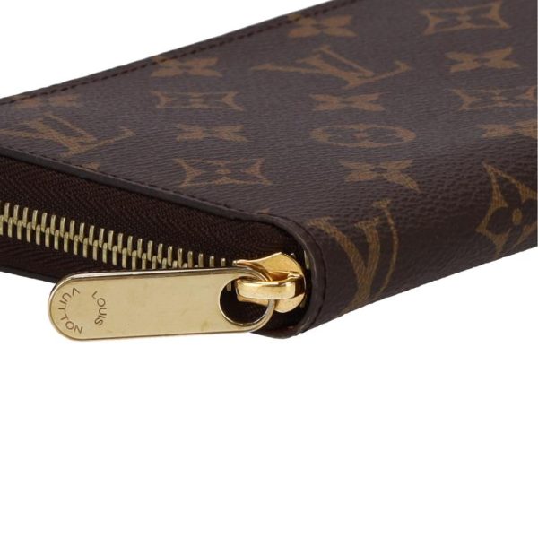 95033 3 Louis Vuitton Zippy Wallet Monogram Wallet Brown