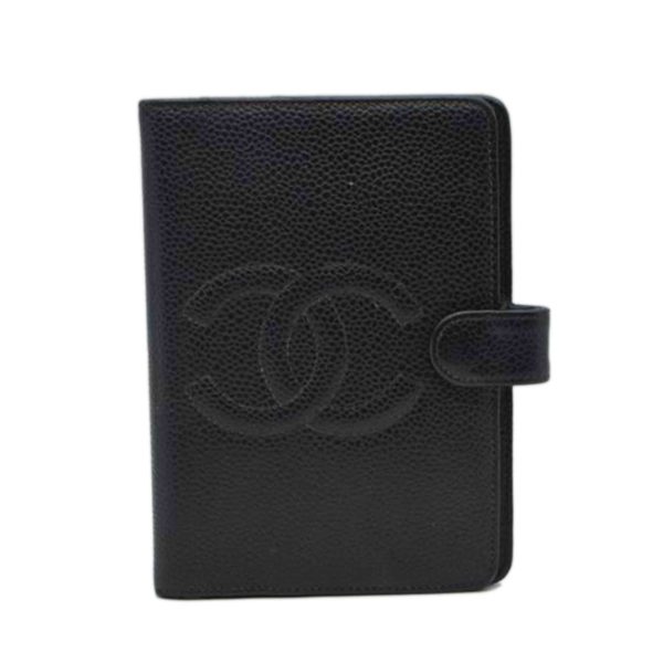 95091 1 Chanel Caviar Agenda Bag Black