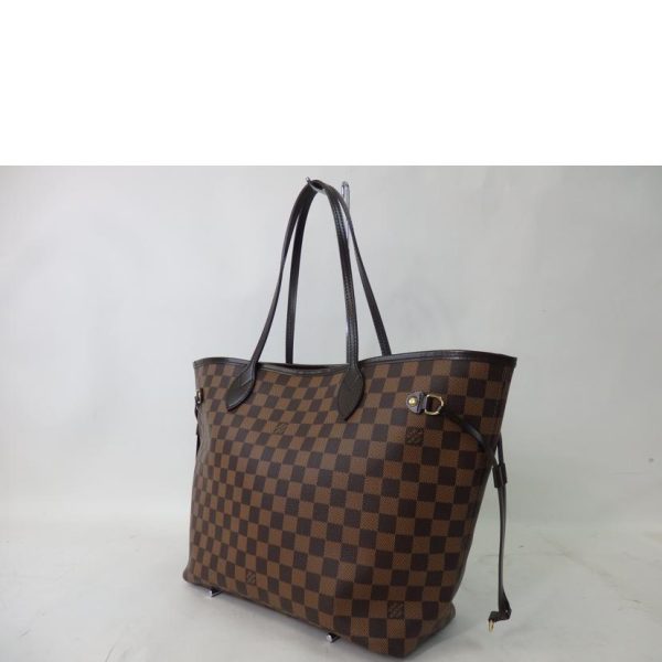 95121 3 Louis Vuitton Neverfull MM Damier Tote Bag Brown