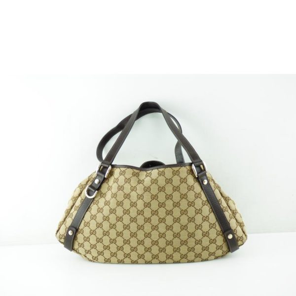 95159 2 Gucci GG Canvas Tote Bag Beige