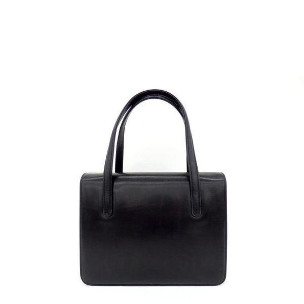 95166 2 Gucci Leather Handbag Black