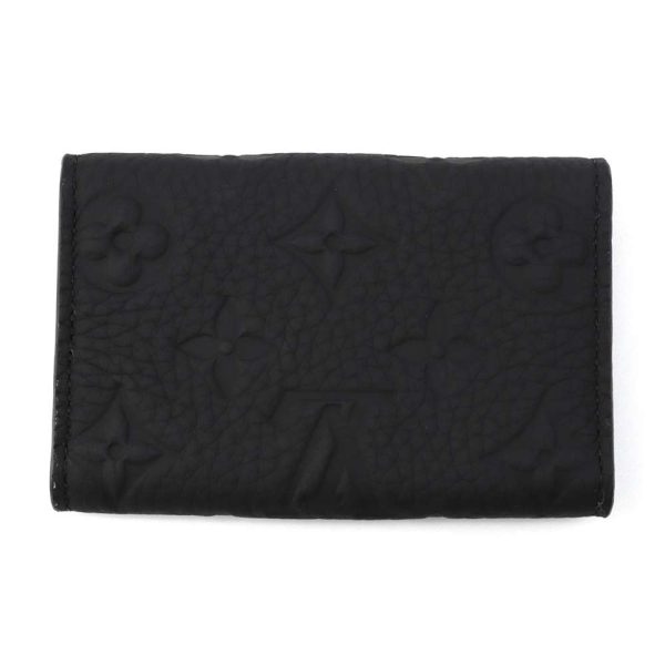 9516793 03 Louis Vuitton Multicle 6 Key Case Monogram Embossed Black