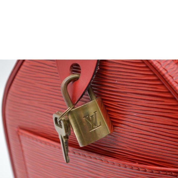 95254 11 Louis Vuitton Speedy Epi Satchel Bag Red