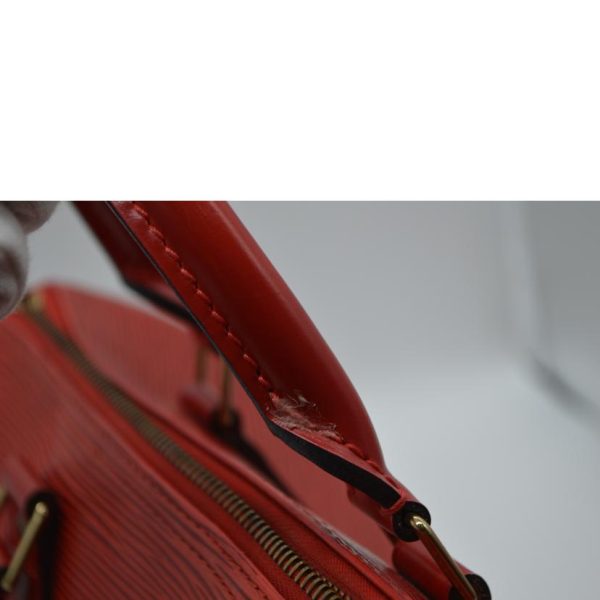 95254 8 Louis Vuitton Speedy Epi Satchel Bag Red