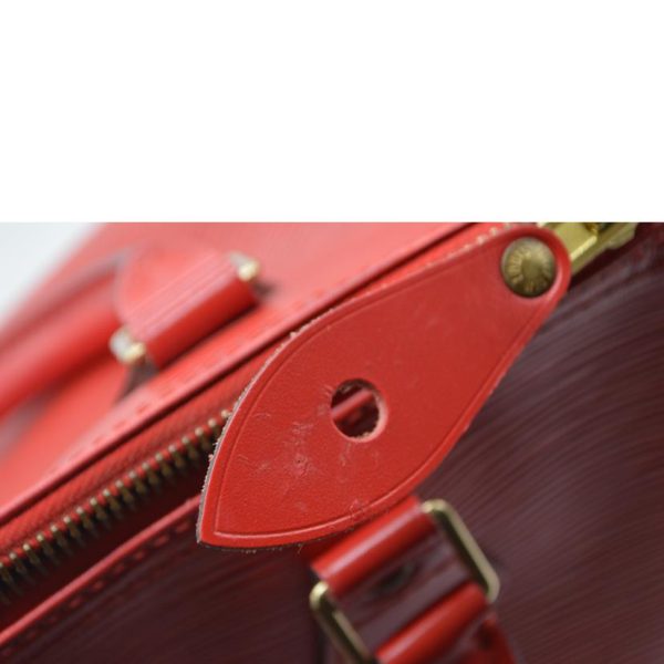 95254 9 Louis Vuitton Speedy Epi Satchel Bag Red