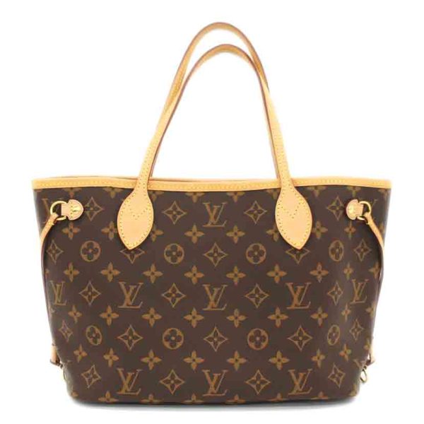 95284 1 Louis Vuitton Neverfull PM Monogram Bag Brown