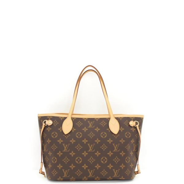 95284 2 Louis Vuitton Neverfull PM Monogram Bag Brown