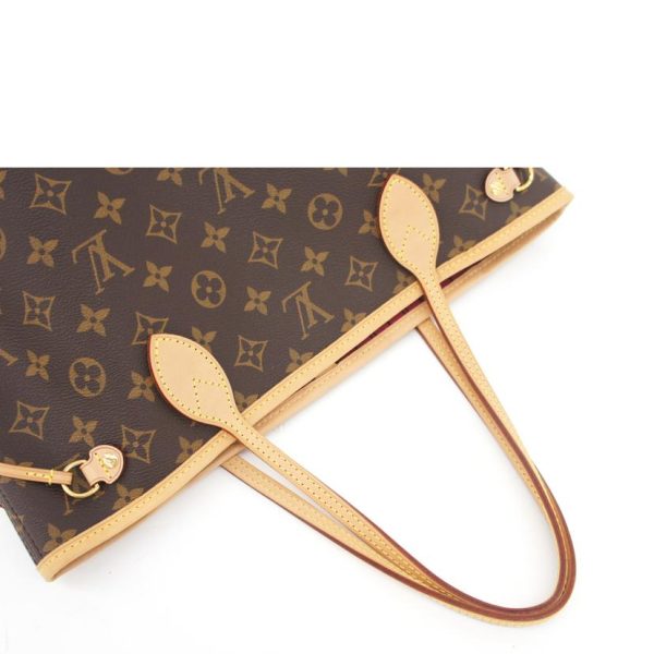 95284 4 Louis Vuitton Neverfull PM Monogram Bag Brown