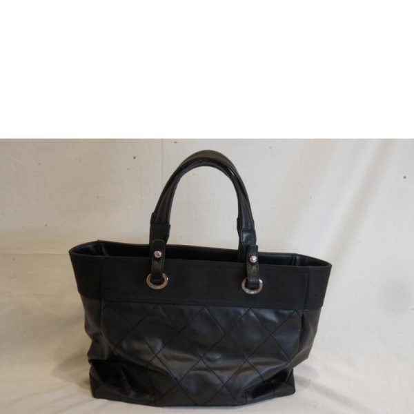 95329 2 Chanel Paris Biarritz Tote Bag Black