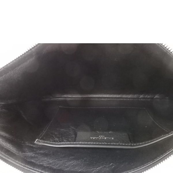 95345 5 Balenciaga Leather Clutch Bag Black