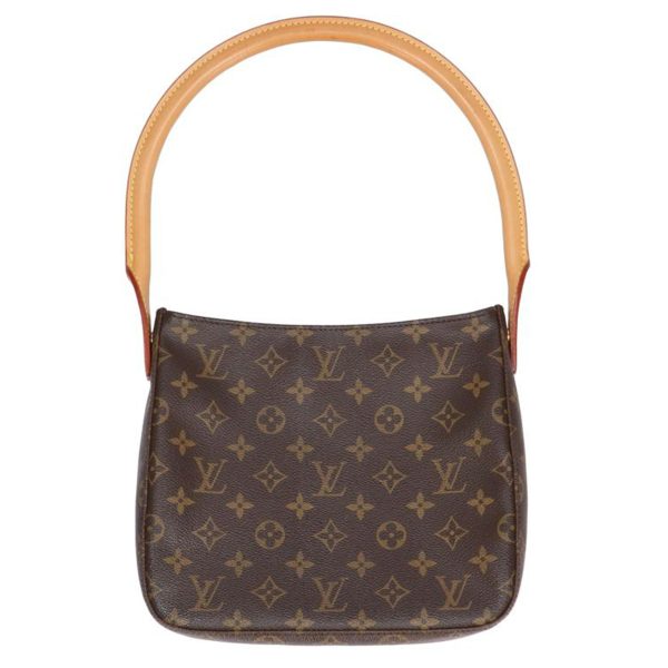 95371 1 Louis Vuitton Looping Monogram Shoulder Bag Brown