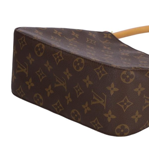 95371 2 Louis Vuitton Looping Monogram Shoulder Bag Brown