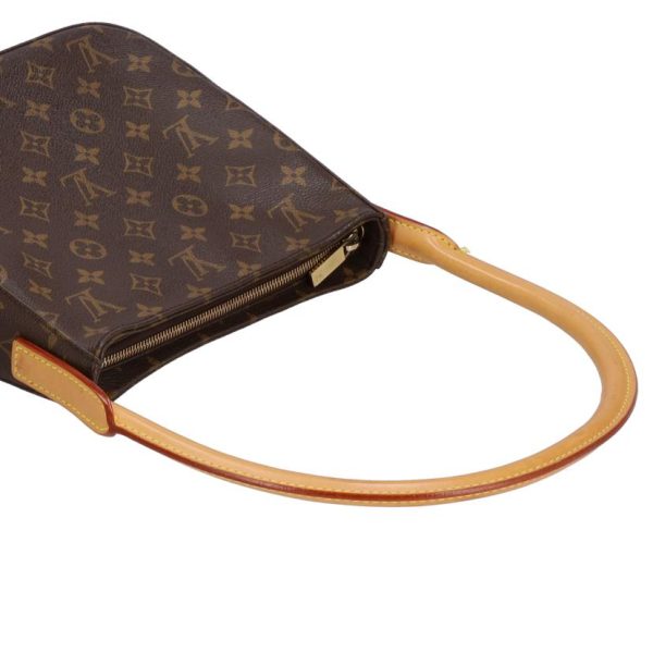 95371 3 Louis Vuitton Looping Monogram Shoulder Bag Brown