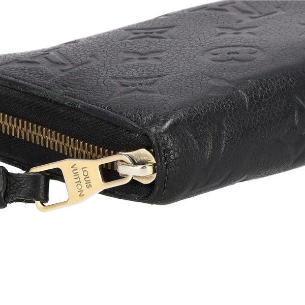 95385 3 Louis Vuitton Zippy Wallet Monogram Empreinte Black