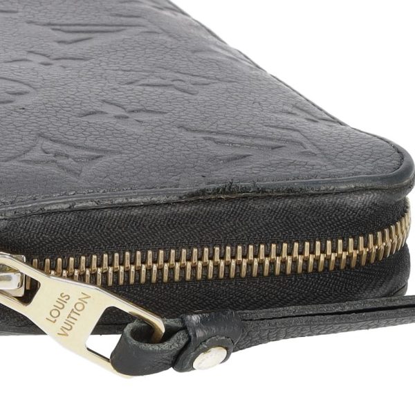 95385 6 Louis Vuitton Zippy Wallet Monogram Empreinte Black