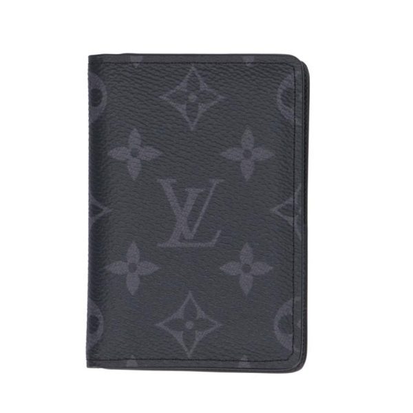 95392 1 Louis Vuitton Organizer Doupoche Wallet Monogram Eclipse Black