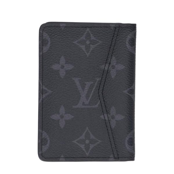 95392 2 Louis Vuitton Organizer Doupoche Wallet Monogram Eclipse Black