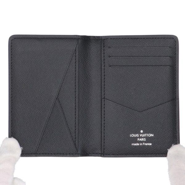 95392 5 Louis Vuitton Organizer Doupoche Wallet Monogram Eclipse Black