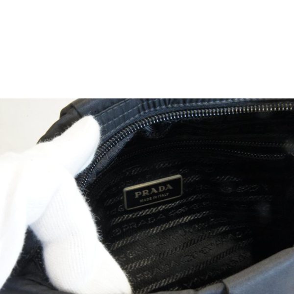 95459 5 Prada Nylon Tassel Shoulder Bag Black