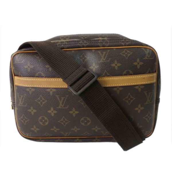 95482 1 Louis Vuitton Reporter Monogram Shoulder Bag Brown