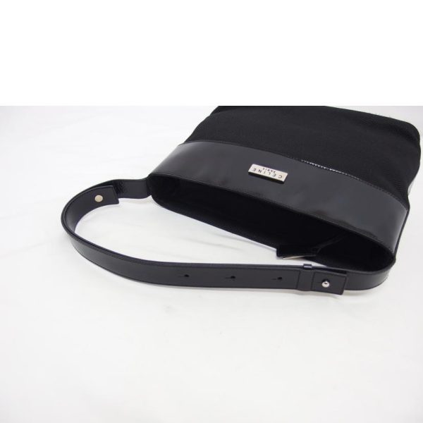 95495 4 Celine Shoulder Bag One Enamel Leather Nylon