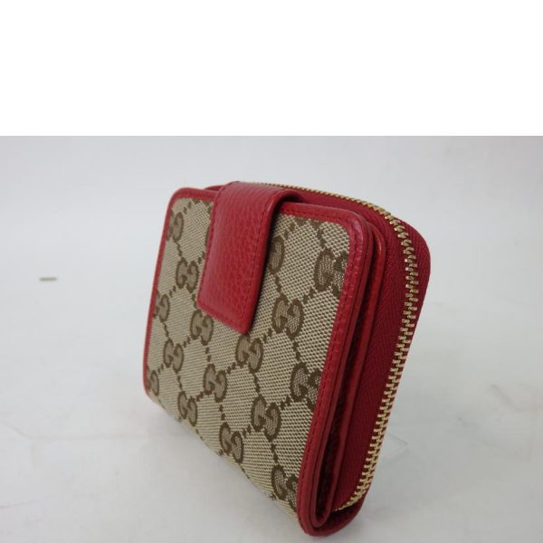 95505 3 Gucci Gg Canvas Zippy Wallet