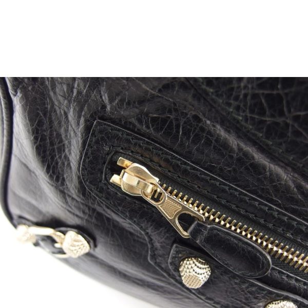 95624 8 Balenciaga The Hip Shoulder Bag with Giant Studs Black