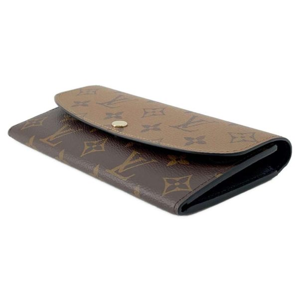 9563513 02 Louis Vuitton Portefeuille Emily Long Wallet Monogram Black