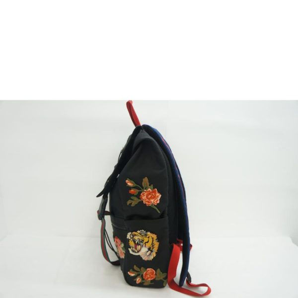 95641 4 Gucci Tiger Embroidery Techno Canvas Backpack