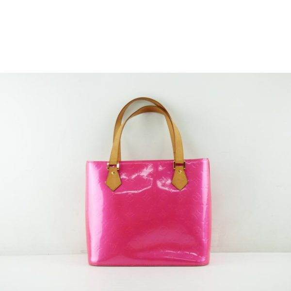 95708 2 Louis Vuitton Houston Bag Monogram Vernis Fuchsia Pink