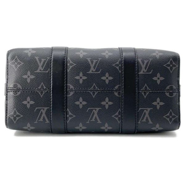 9571402 03 Louis Vuitton Monogram Eclipse Reverse City Keepall Bag Black