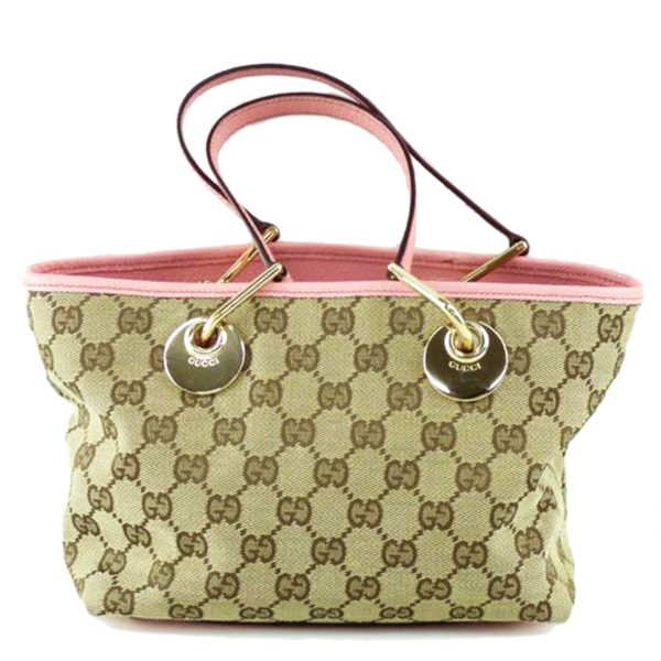 95753 1 Gucci GG Canvas Mini Tote Bag Beige