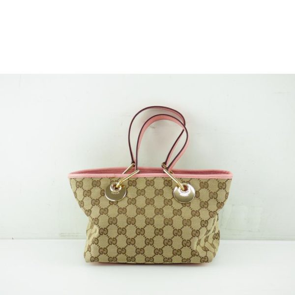 95753 2 Gucci GG Canvas Mini Tote Bag Beige