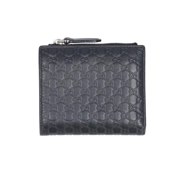 95835 1 Gucci Micro Guccissima Leather Bi Fold Wallet Black