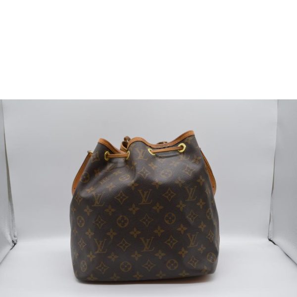 95862 2 Louis Vuitton Pici Noe Monogram Shoulder Bag Brown