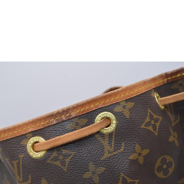 95862 7 Louis Vuitton Pici Noe Monogram Shoulder Bag Brown