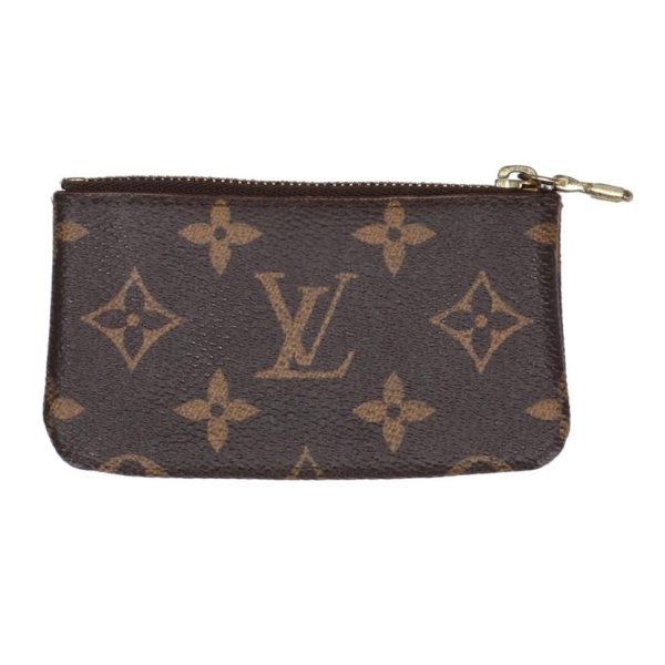 95869 2 Louis Vuitton Pochette Cle Monogram Key Pouch Brown