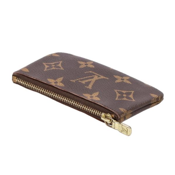 95869 3 Louis Vuitton Pochette Cle Monogram Key Pouch Brown