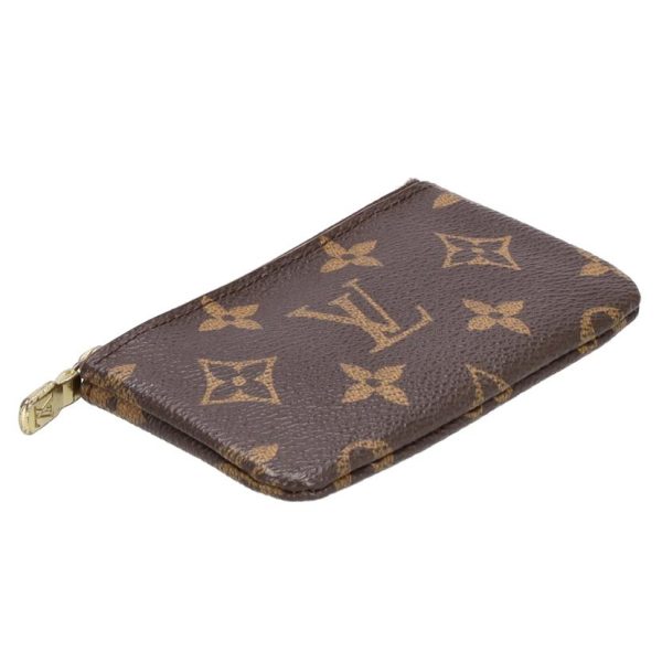 95869 4 Louis Vuitton Pochette Cle Monogram Key Pouch Brown