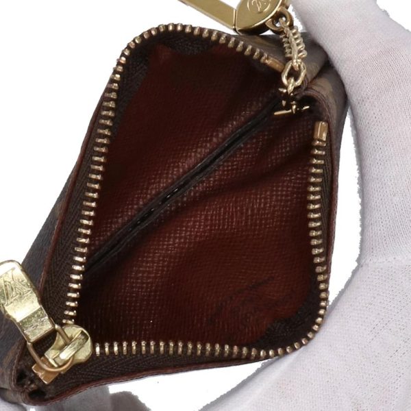 95869 5 Louis Vuitton Pochette Cle Monogram Key Pouch Brown