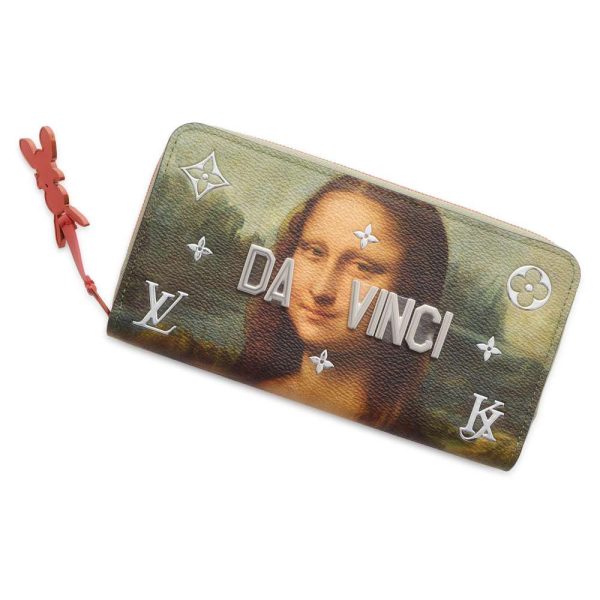 9591738 01 Louis Vuitton Mona Lisa da Vinci Zippy Wallet Brown