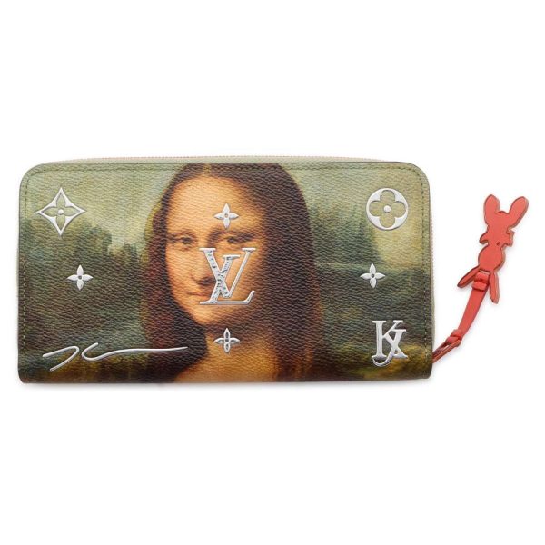 9591738 03 Louis Vuitton Mona Lisa da Vinci Zippy Wallet Brown